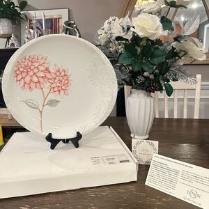 LENOX Peony Lane Serving Round Platter Porcelain‎ Dinnerware 13”  New